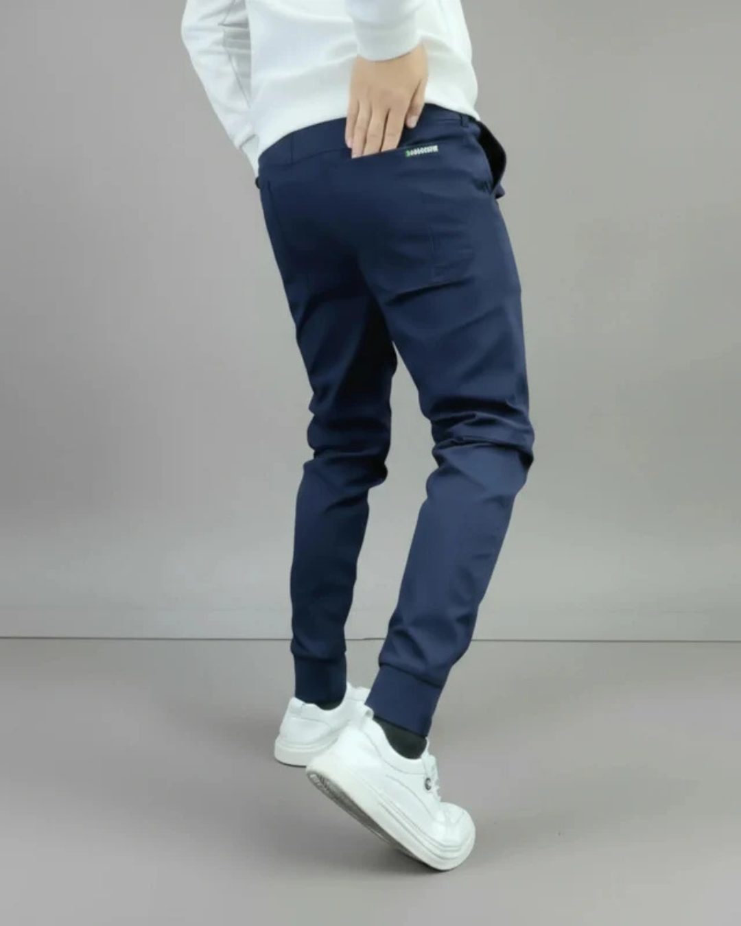 Pantaloni elastic premium ajustati pentru bărbați