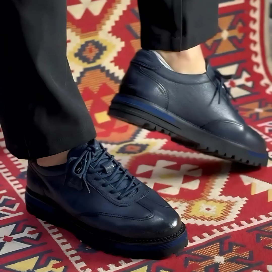 Pantofi ortopedici din piele pentru bărbați