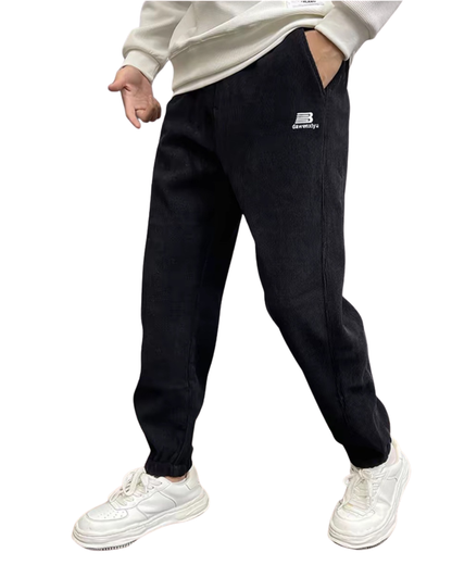 Pantaloni casual cu căptușeală din fleece stil relaxat pentru bărbați®