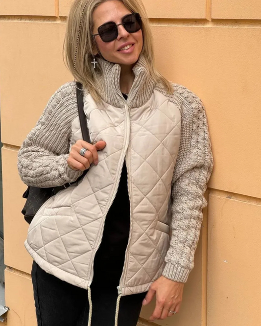 Jachetă casual cu mâneci lungi și fermoar pentru femei®