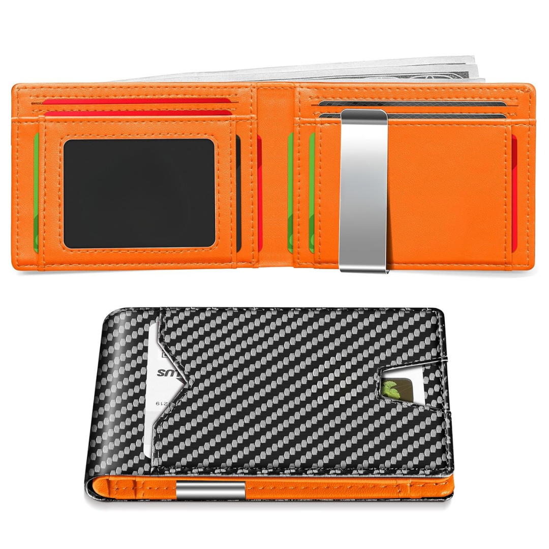 Portofel din piele fină cu protecție RFID®