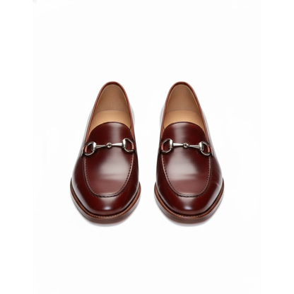 Mocasini Din Piele Lucrați Manual Cu Detaliu Cataramă Pentru Bărbați