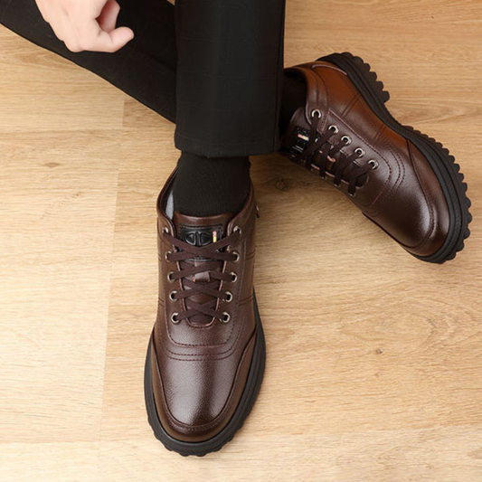 Pantofi de Iarnă din Piele cu Talpă de Aderență Maximă pentru Bărbați®