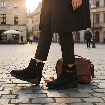 Botine de damă stil casual cu căptușeală termică