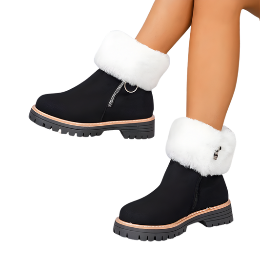 Ghete călduroase și antiderapante cu detalii de lux pentru femei®