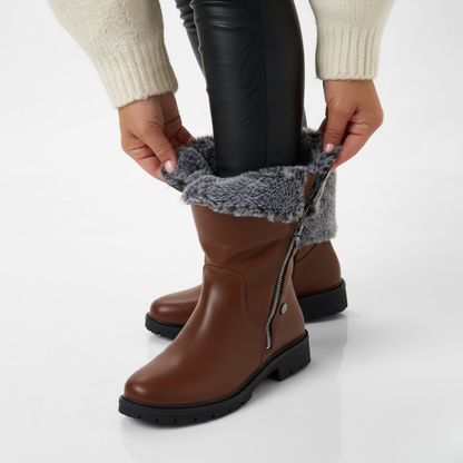Botine de iarnă pentru femei cu căptușeală interioară pentru confort maxim