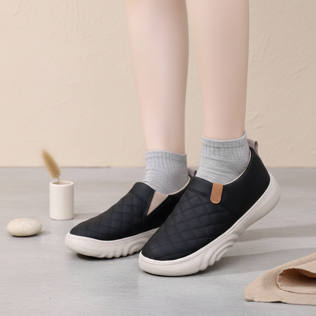 Adidași fără șireturi, căptușiți, pentru femei