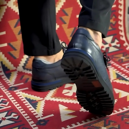 Pantofi ortopedici din piele pentru bărbați