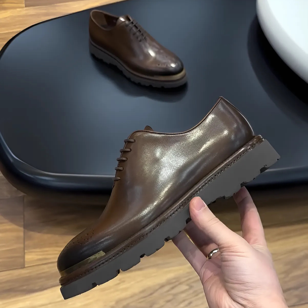 Mocasini cu talpă ergonomică din piele pentru bărbați®