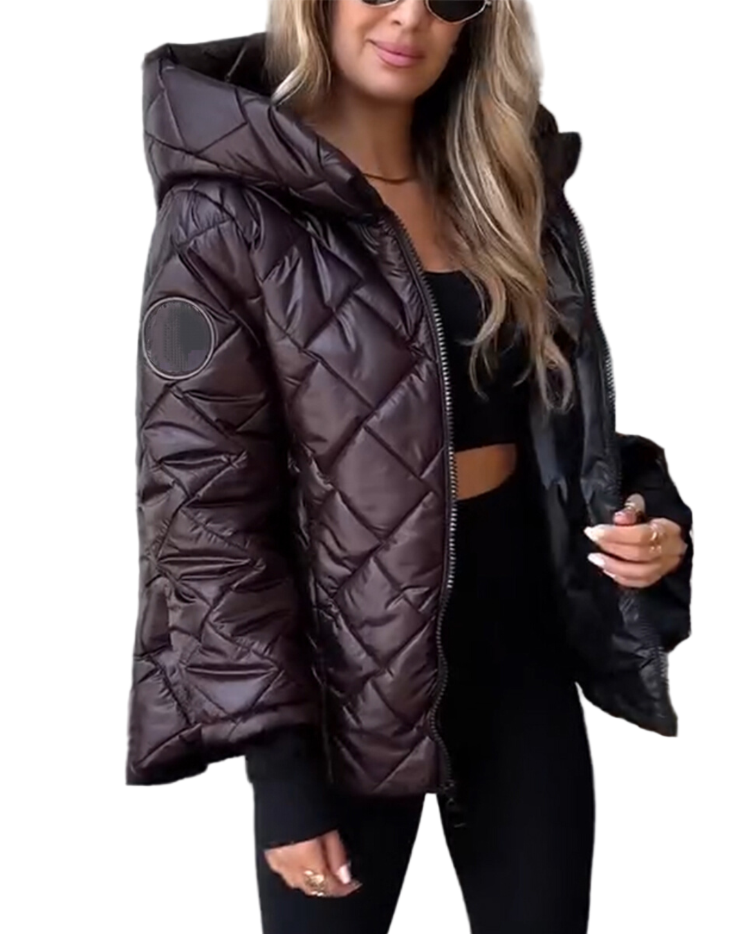 Jachetă Casual de Bumbac cu Glugă pentru Femei