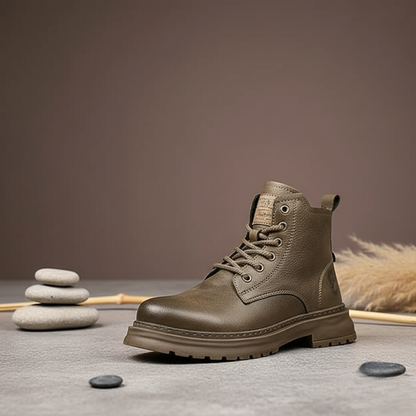 Bocanci bărbați stil militar cu talpă robustă®