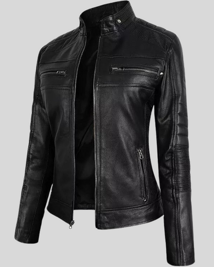 Jachetă din piele pentru femei
