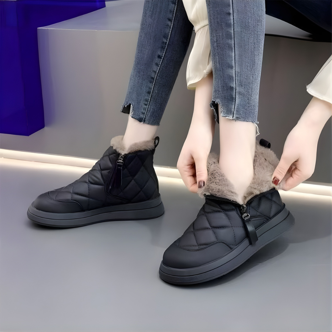 Botine de iarnă matlasate cu izolare termică maximă pentru femei®