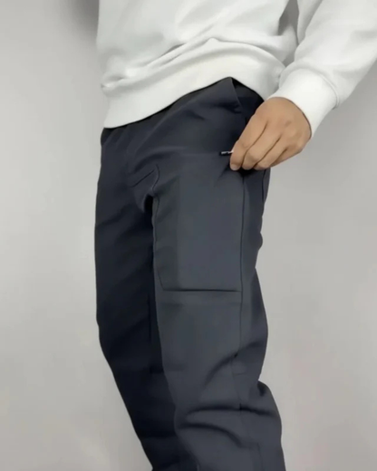 Pantaloni elastic premium ajustati pentru bărbați