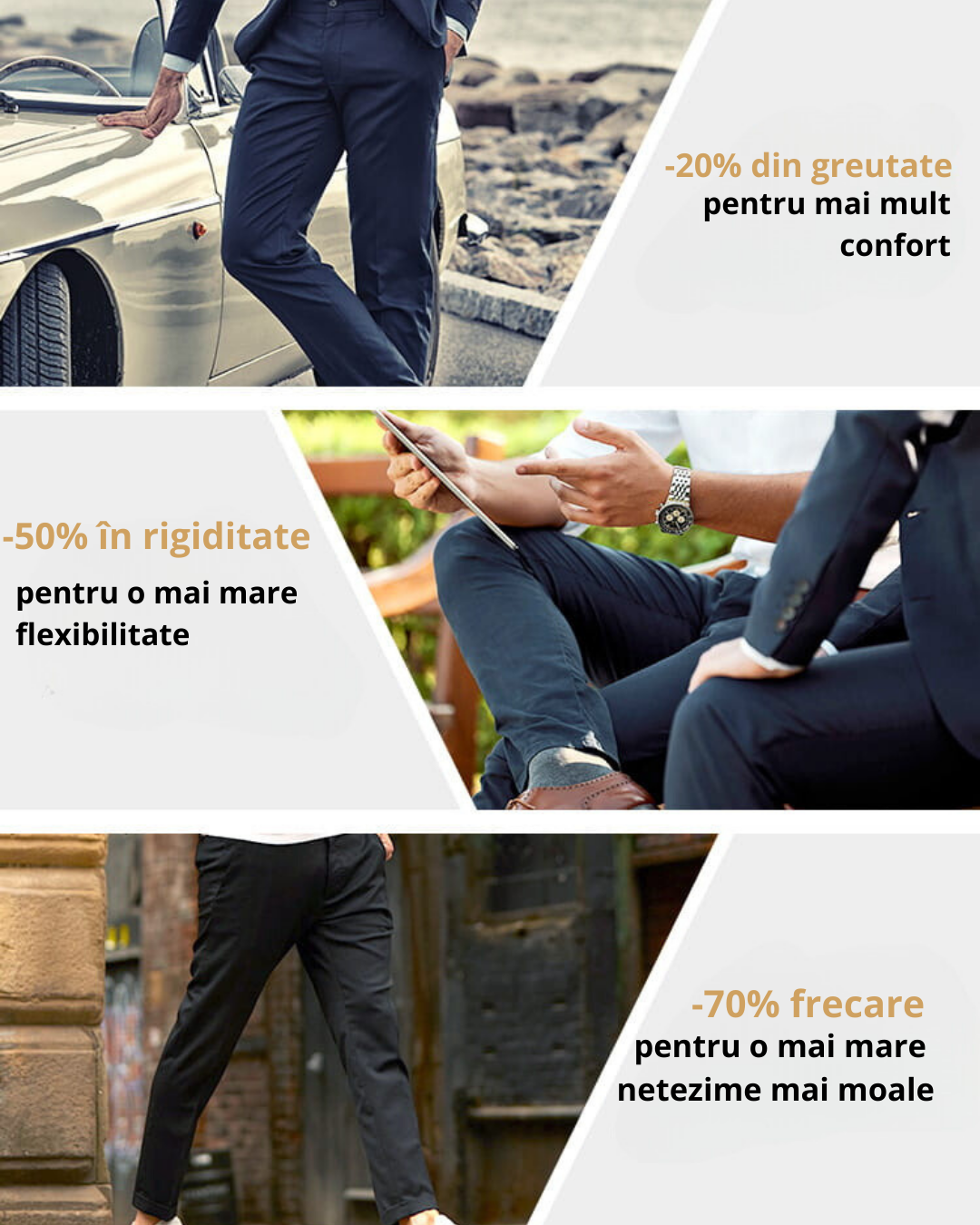 Pantaloni Classic High Stretch pentru bărbați®