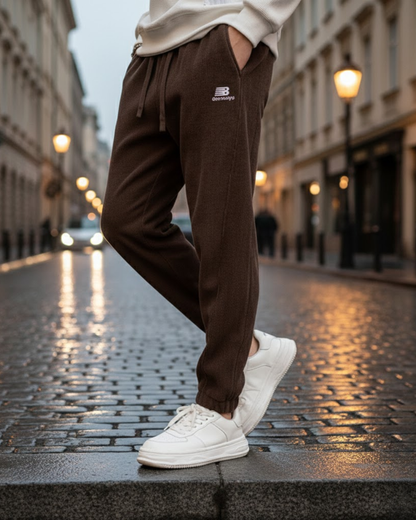 Pantaloni casual cu căptușeală din fleece stil relaxat pentru bărbați®