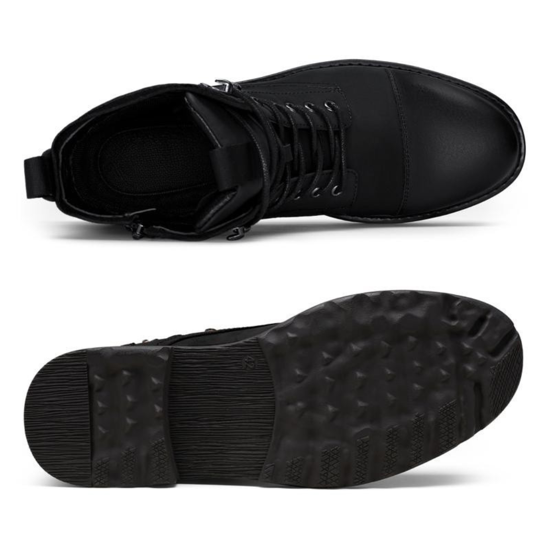 Cizme din piele pentru bărbați cu talpă antiderapantă