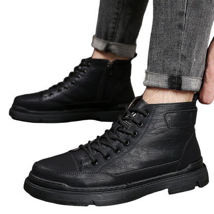 Cizme din piele pentru bărbați cu căptușeală din folar®