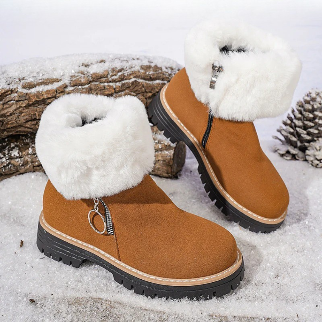 Ghete călduroase și antiderapante cu detalii de lux pentru femei®