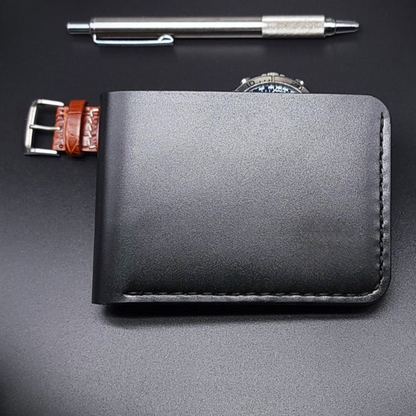 Portofel din piele cu design elegant și cusături întărite