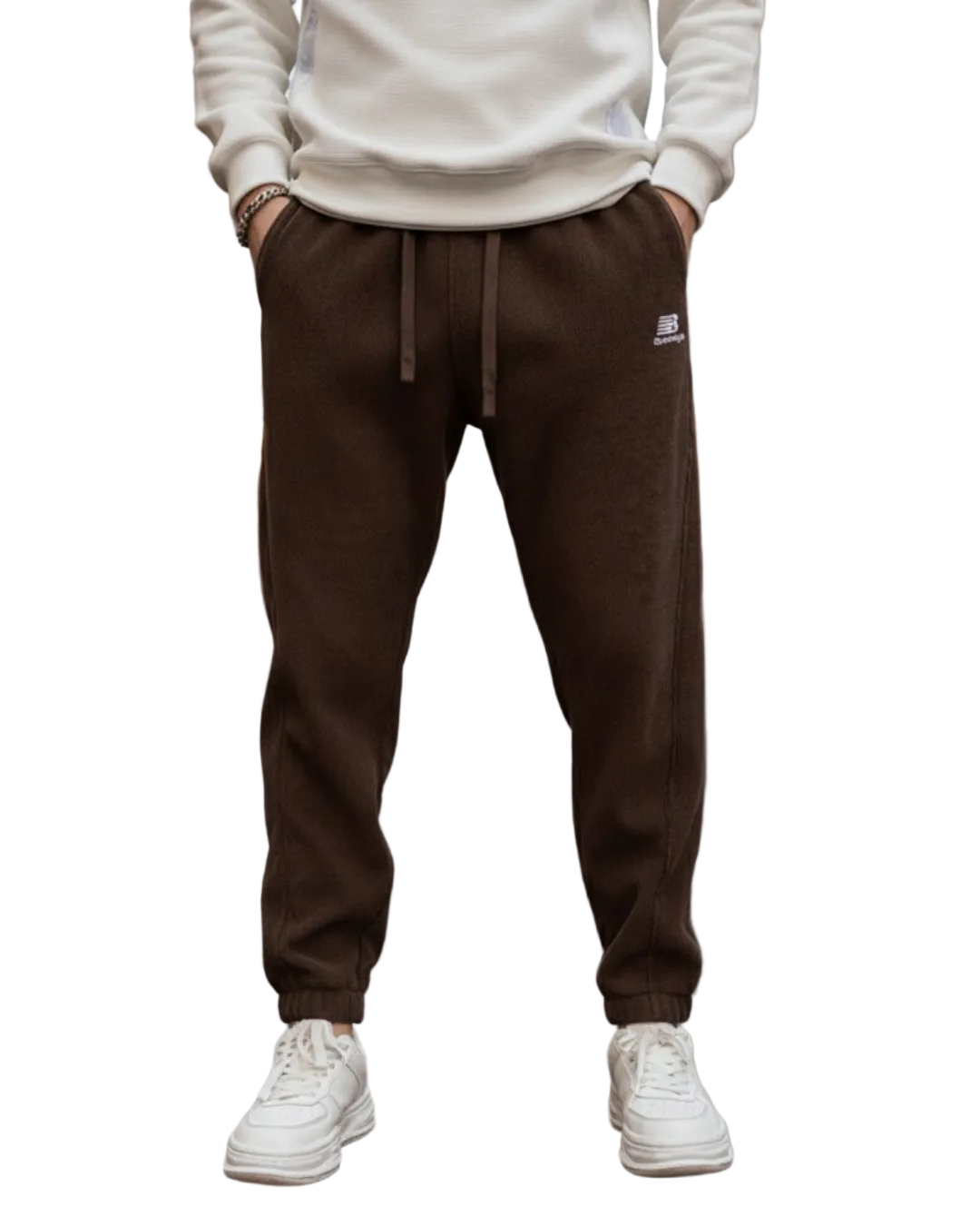 Pantaloni casual cu căptușeală din fleece stil relaxat pentru bărbați®