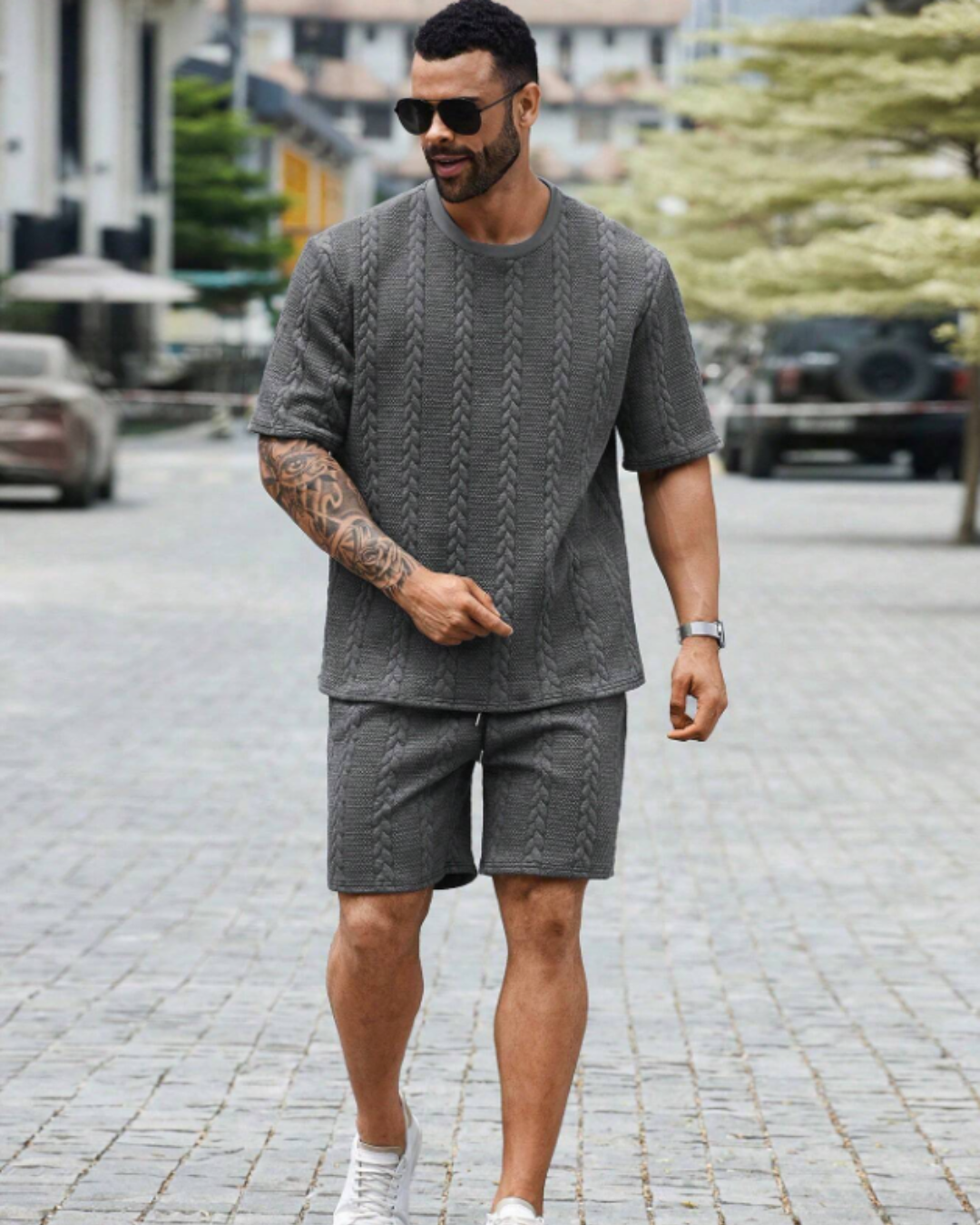 Set de Textură Urbană Pentru Bărbați Stil Modern și Confortabil