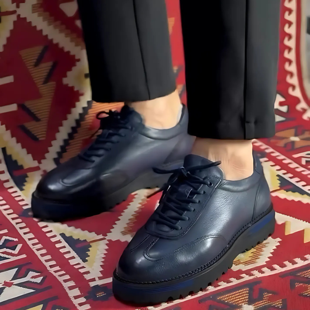 Pantofi ortopedici din piele pentru bărbați