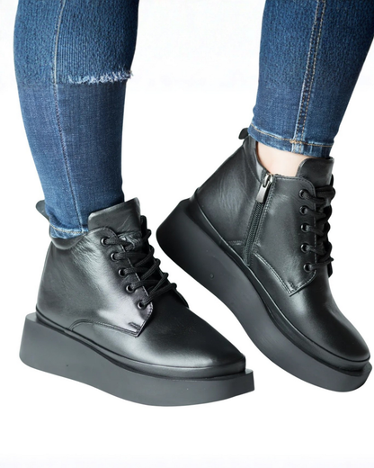 Ghete din Piele Naturală cu Izolație Ușoară pentru Femei