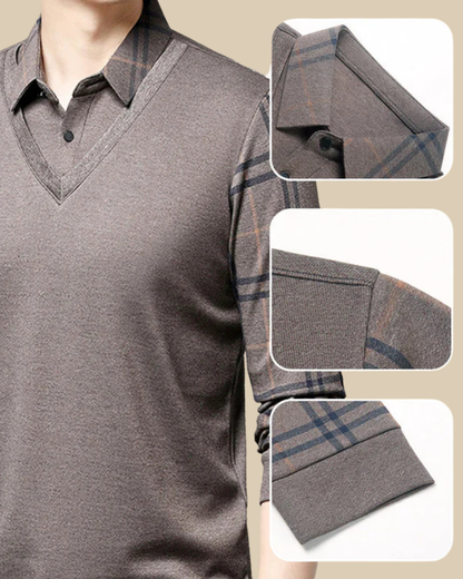 Cămașă din două piese cu guler pentru bărbați®