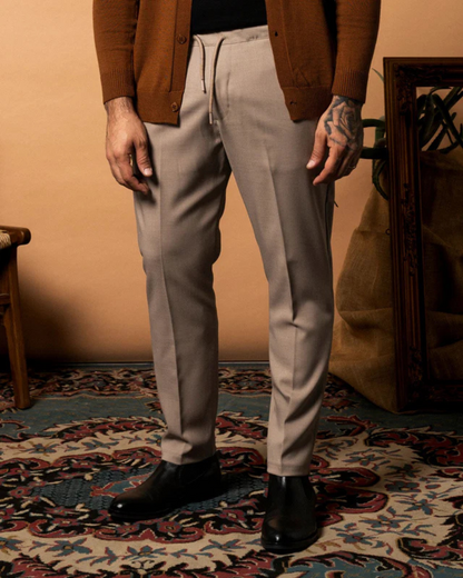 Pantaloni Casual cu Talie Reglabilă pentru Bărbați