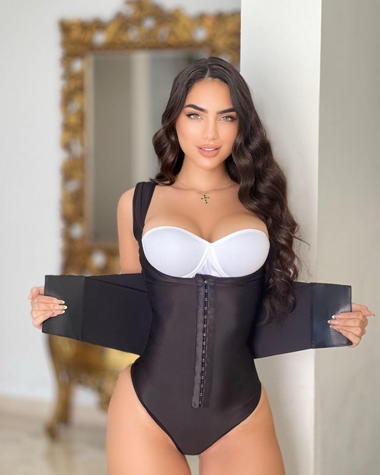 Bodysuit Tanga Shaper cu Compresie Ridicată
