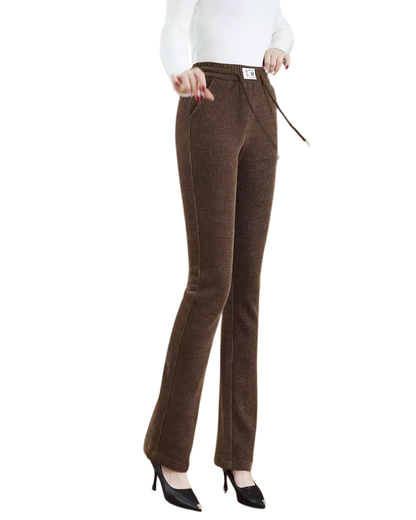 Pantaloni termici evasé pentru femei