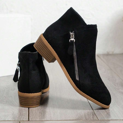 Ghete cu talpă medie pentru femei, cu fermoar lateral®