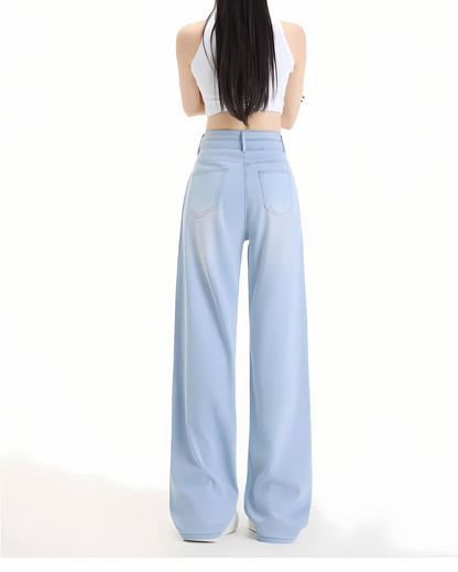 Pantaloni Largi Pentru femei cu doi Nasturi