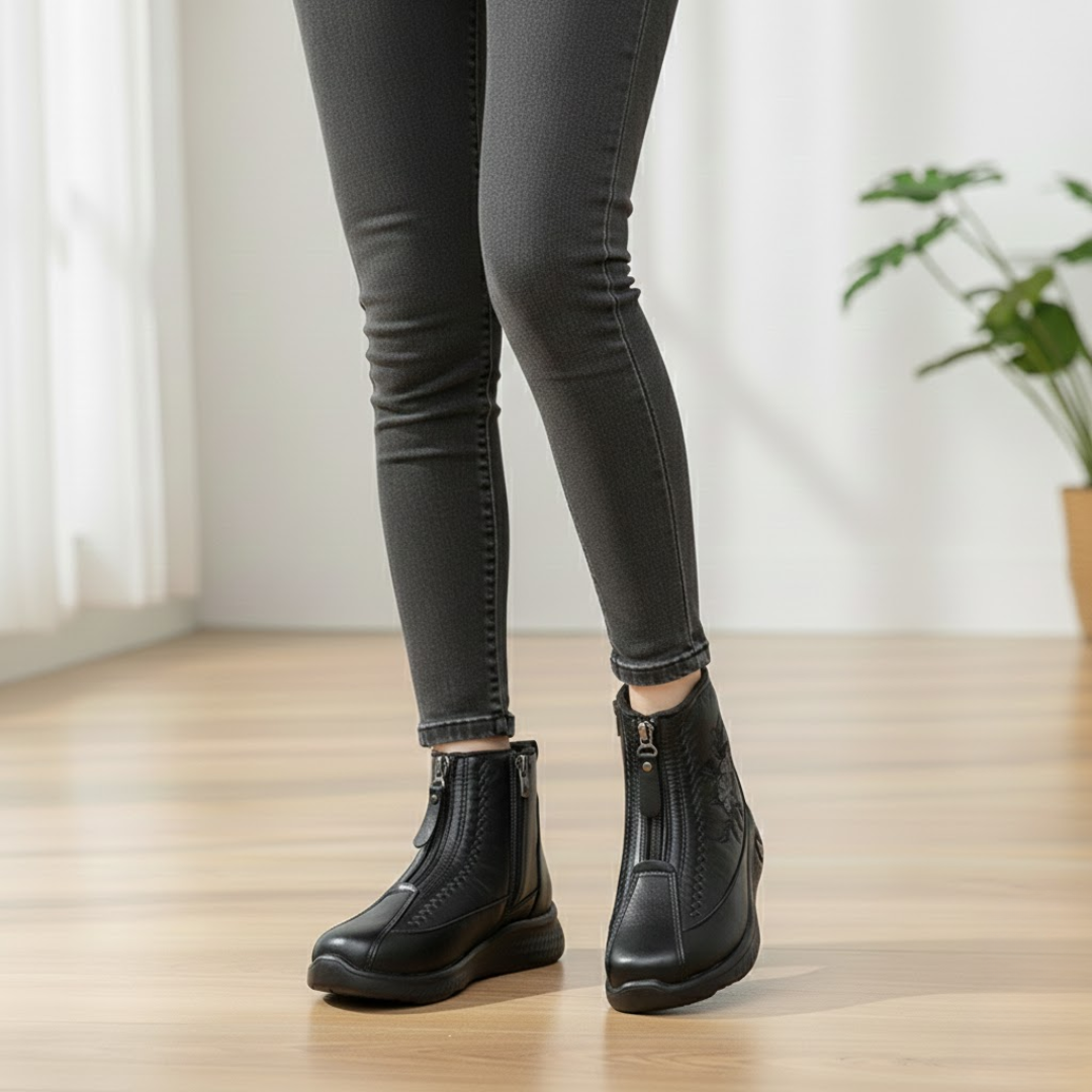 Ghete casual cu fermoar pentru femei