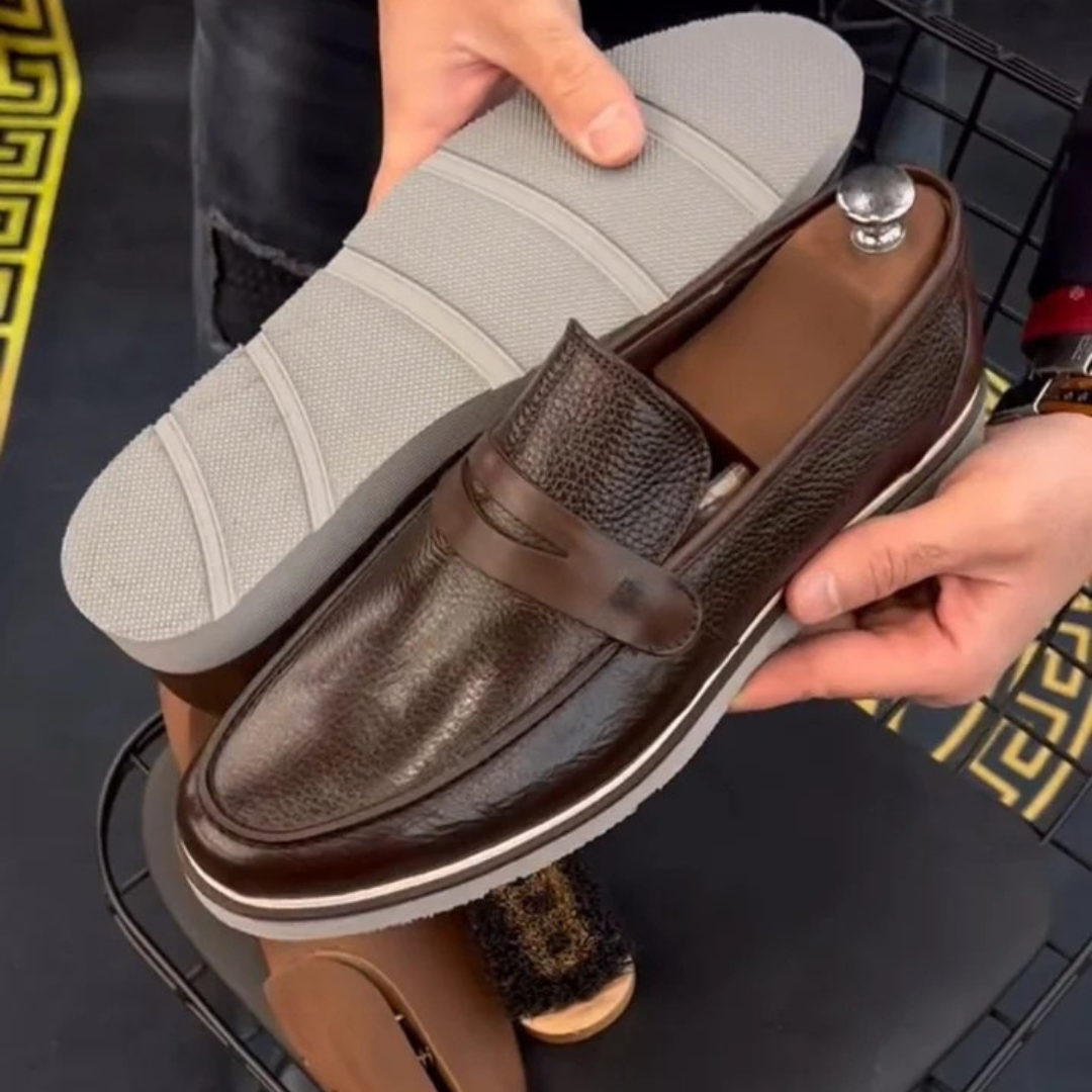 Pantofi casual clasici din piele retro pentru bărbați