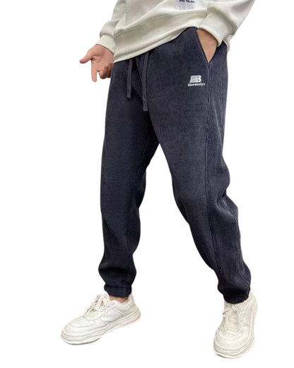 Pantaloni casual cu căptușeală din fleece stil relaxat pentru bărbați®