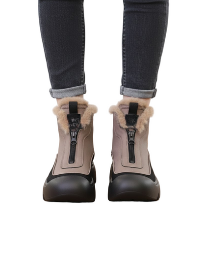Botă de Iarnă cu Carâmb Înalt, Confort Termic și Aderență Fiabilă Pentru Femei