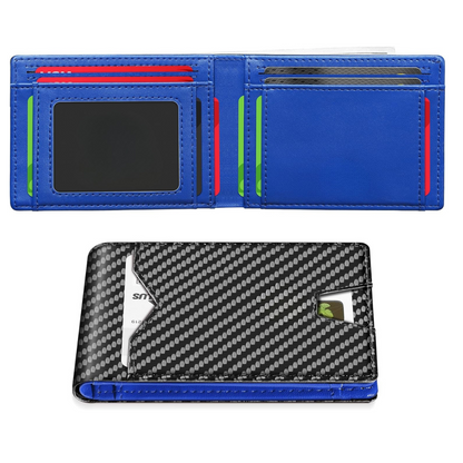 Portofel din piele fină cu protecție RFID®