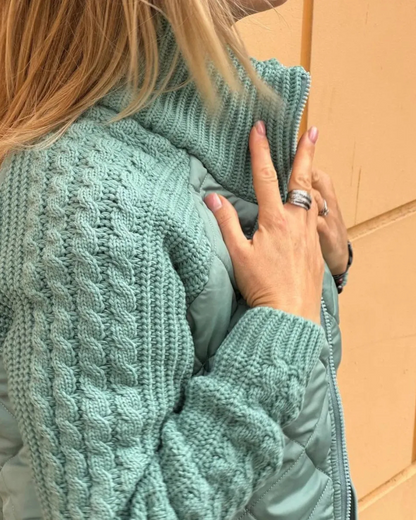 Jachetă casual cu mâneci lungi și fermoar pentru femei®