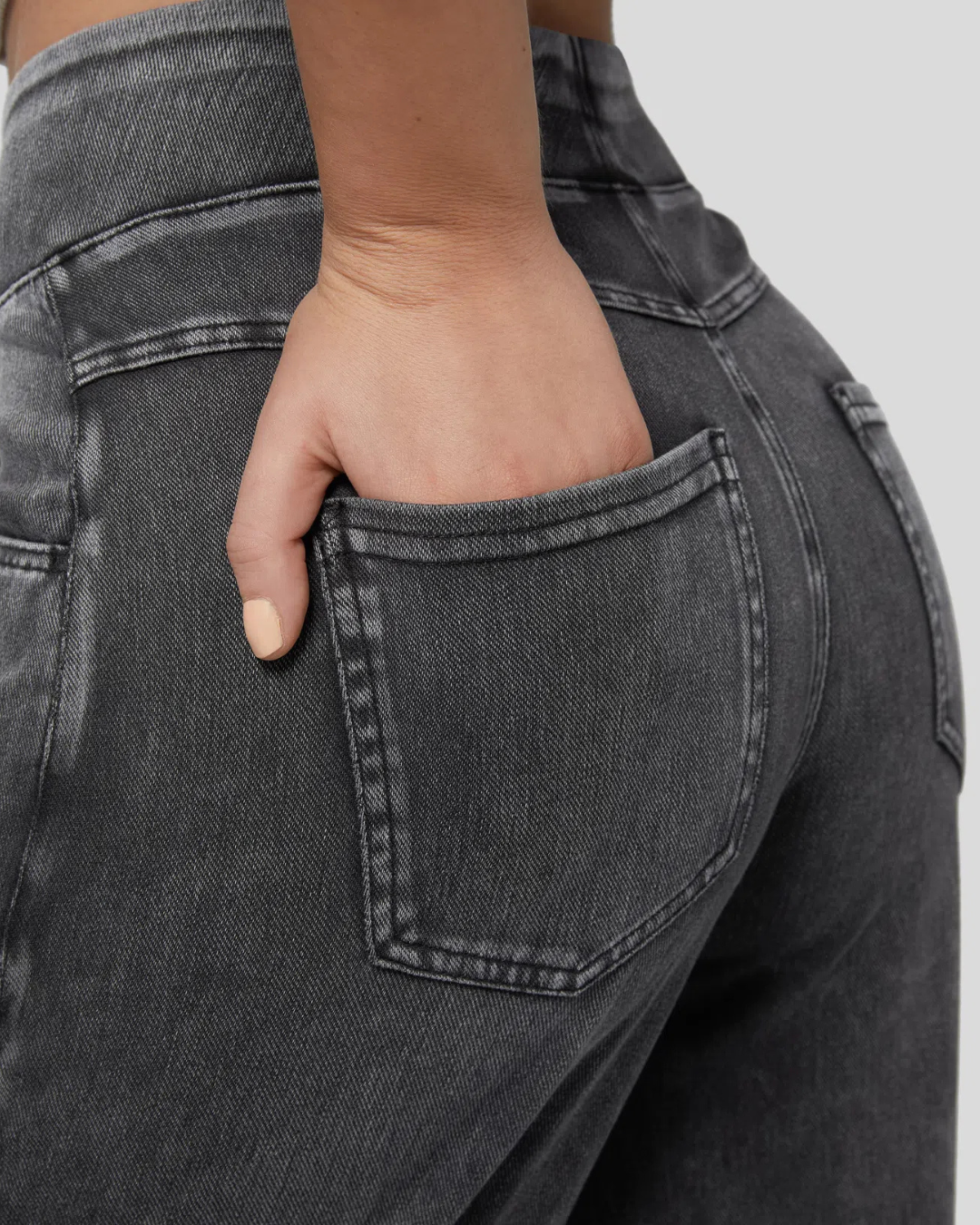 Pantaloni Largi cu Talia Înaltă și Mai Multe Buzunare pentru Femei