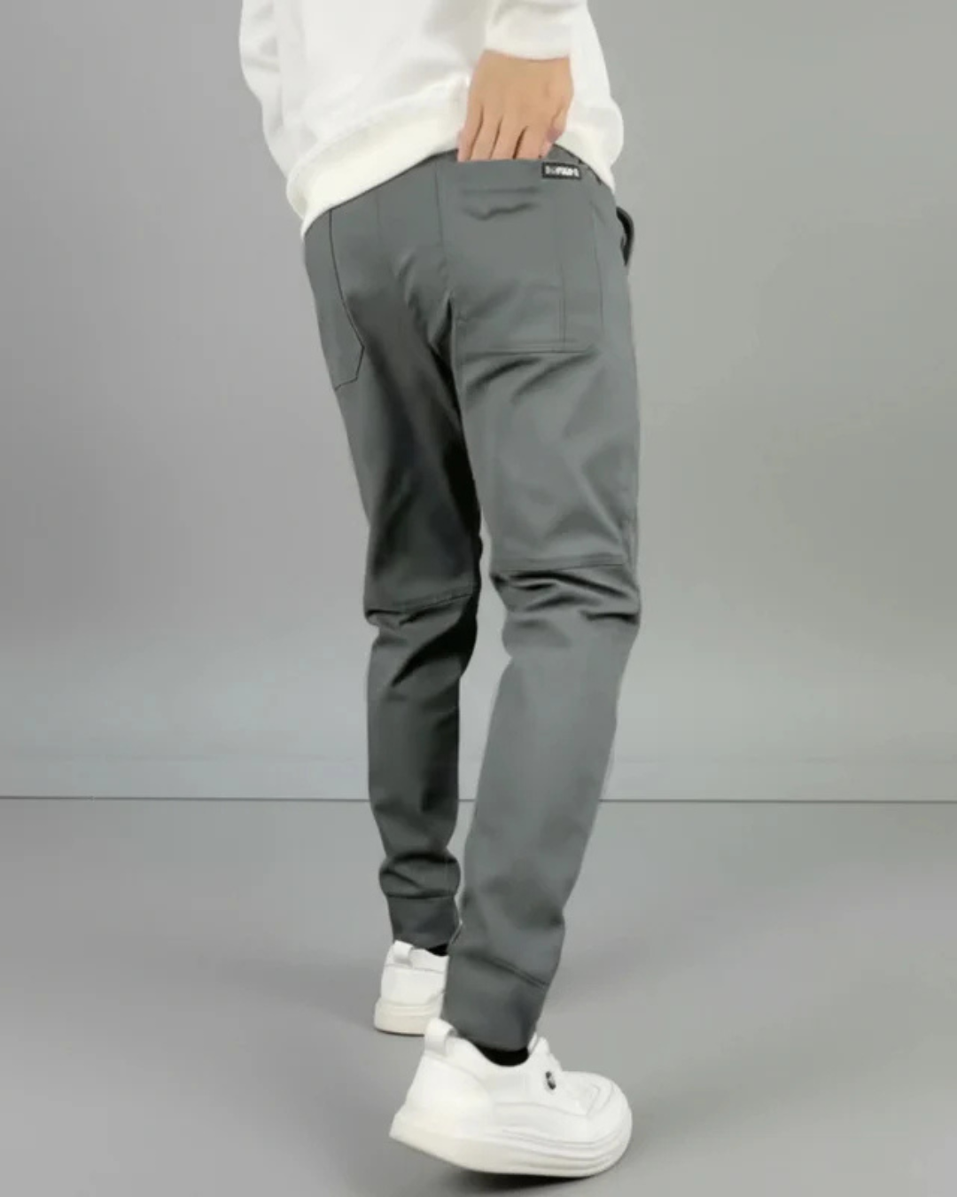 Pantaloni elastic premium ajustati pentru bărbați
