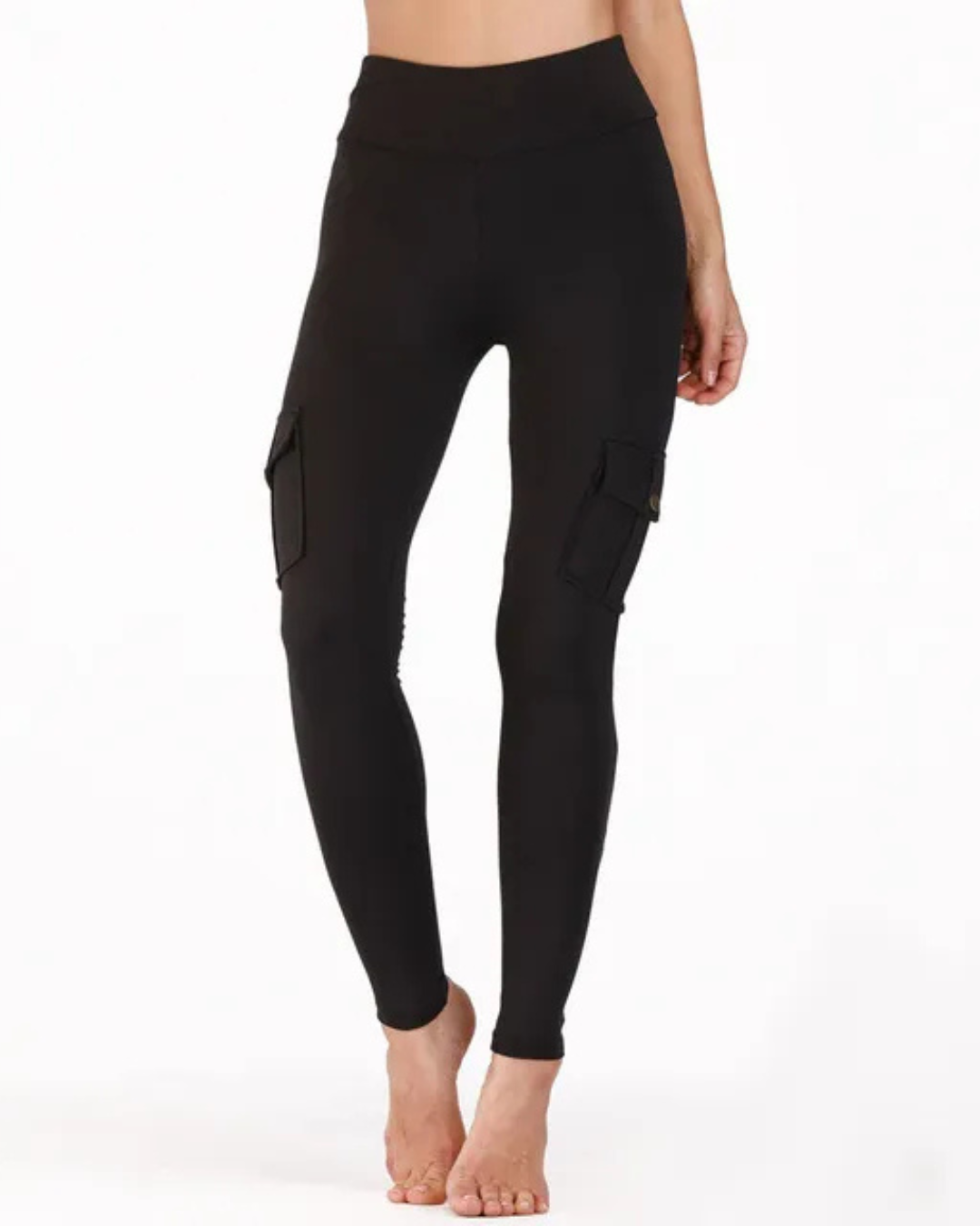 Colanți cu Talie Înaltă, Efect de Ridicare a Feselor și Buzunare cu Clapetă pentru Femei