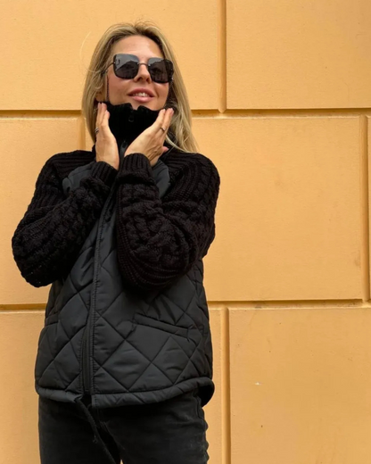 Jachetă casual cu mâneci lungi și fermoar pentru femei®