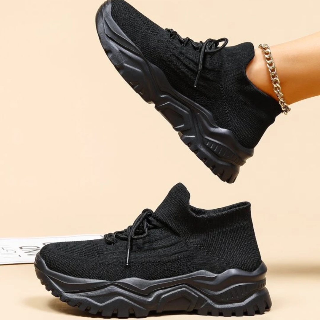 Teniși minimalisti cu șireturi pentru femei