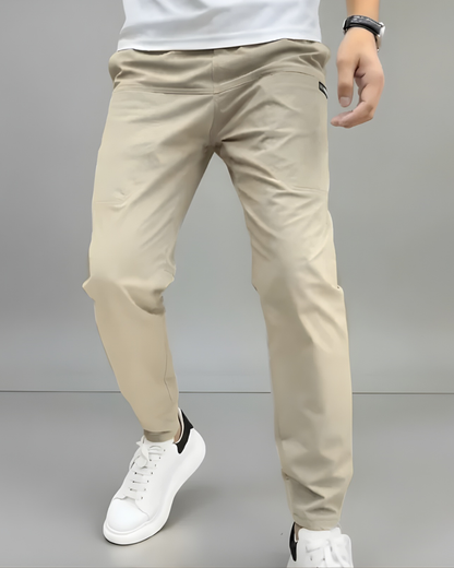 Pantaloni elastic premium ajustati pentru bărbați