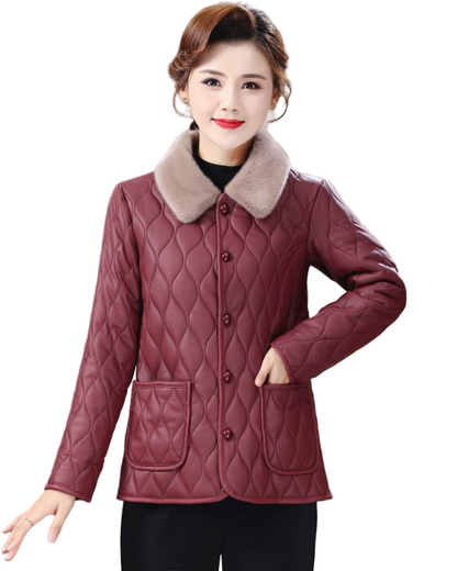 Jachetă Scurtă de Iarnă Căptușită pentru Femei care Oferă Căldură și Stil