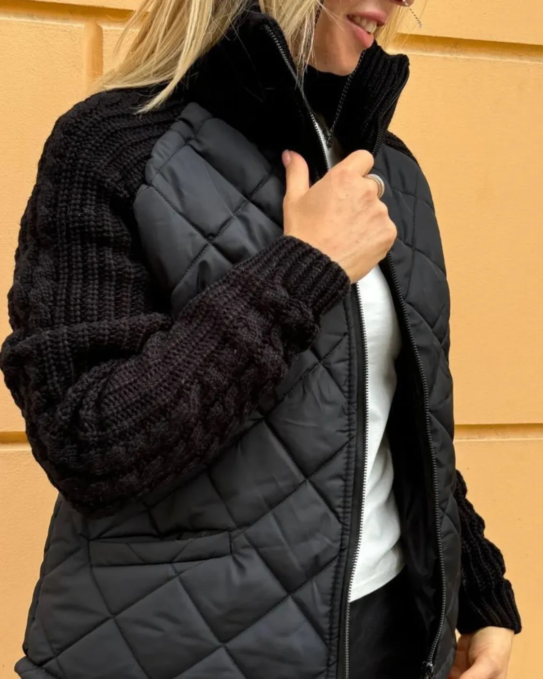 Jachetă casual cu mâneci lungi și fermoar pentru femei®