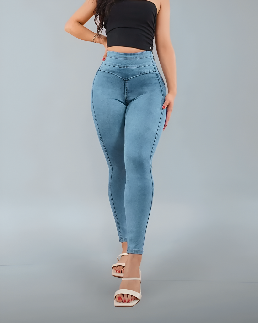 Pantaloni Ajustați cu Talie înaltă®