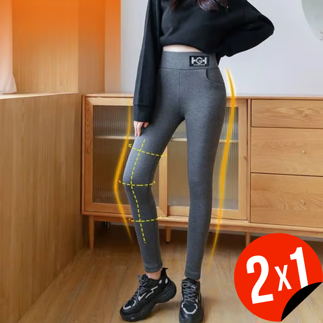 Pantaloni Termici Ajustați cu Buzunare Pentru Femei (OFERTĂ 2X1)®